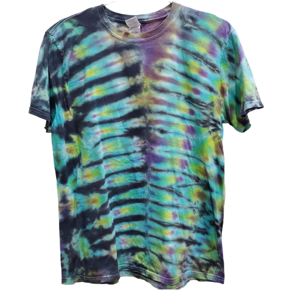 Amazing Unique Tie Dye Tee Festival T Shirt Gildan Soft OOAK  Art New M L